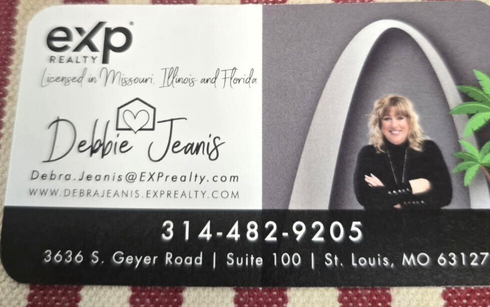 Debbie Jeanis's eXp Realty business card